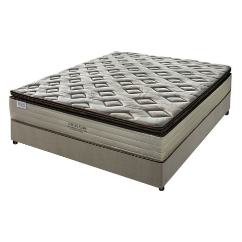 Cama Box Casal Molas Ensacadas Comfort Pillow Fabrispuma 138x188cm
