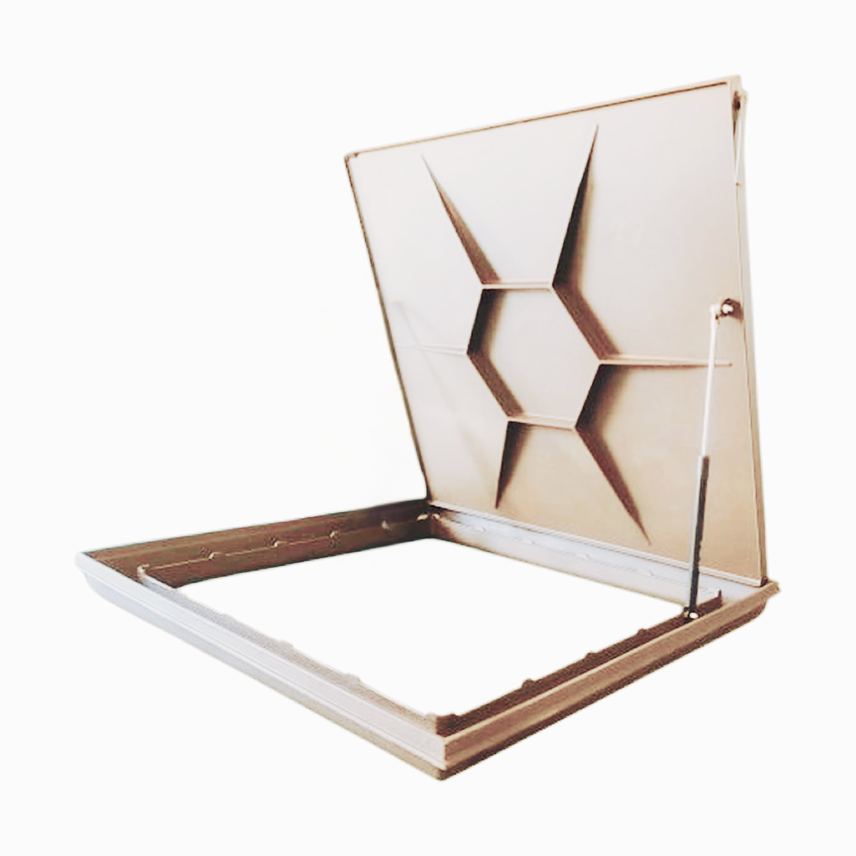 Tampão para Casa Máquinas de Piscina 80x80 Bege Escuro - 1