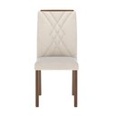 Ver imagem 7 de Conjunto de 4 Cadeiras de Madeira Maciça Megan Natural com Linho Off White