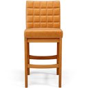 Ver imagem 2 de Banqueta Baixa para Cozinha Bancada Bar Sala de Jantar Fixa Mila L02 Couríssimo Whisky - Lyam