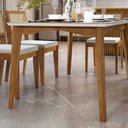 Ver imagem 5 de Mesa de Jantar Nesher Monalisa 160x90cm Retangular com Vidro Mel e Off White