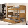 Beliche+cama Auxiliar Reforçada Escada e Grade Proteção Star: Nature - 2