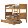 Beliche+cama Auxiliar Reforçada Escada e Grade Proteção Star: Nature - 1