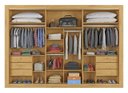 Ver imagem 3 de Guarda Roupa Casal 3 Portas 6 Gavetas - Vitoria-Peroba/Off White - Móveis Europa