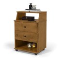 Ver imagem 1 de Mesa de Cabeceira Luxo 2 Gavetas - Freijo