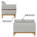 Ver imagem 4 de Sofá Living 2 Lugares com Pés em Madeira Maciça 129cm Estelí Yescasa