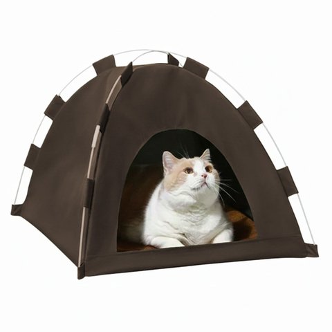 Tenda Caminha Gato Pet Cachorro Coelho Animais Estimaçao Casinha Cabana Arranhador Confortavel Dobra