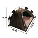 Ver imagem 4 de Tenda Caminha Gato Pet Cachorro Coelho Animais Estimaçao Casinha Cabana Arranhador Confortavel Dobra