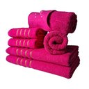 Ver imagem 2 de Jogo de Toalhas 12pcs 4 Banhos 4 Rosto 4 Tapetes Rosa