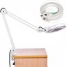 Lupa Estetica para Mesa 220v Luminaria de Led Retratil Articulavel Giratoria Lente Optico Ampla - 7