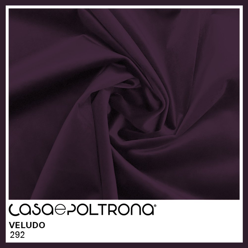 Sofá 03 Lugares 150 cm Mônaco Veludo Roxo - CasaePoltrona - 5