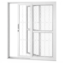 Ver imagem 3 de Porta de Correr Aço Branco 02 Folhas C/postigo e Grade Elo Gold