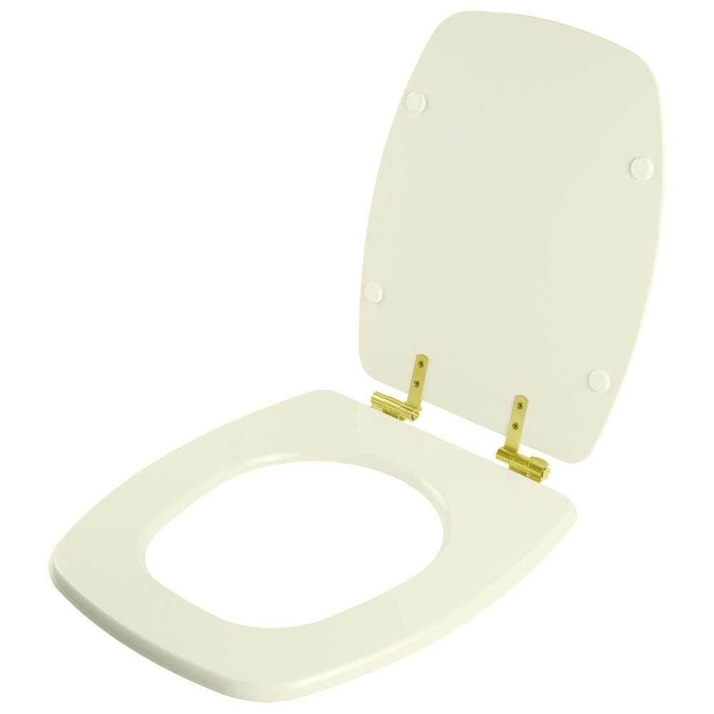 Assento Sanitário Soft Close Stylus Pergamon para Vaso Celite com Ferragem Dourada - 2