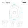 Assento Sanitário Soft Close Stylus Pergamon para Vaso Celite com Ferragem Dourada - 3