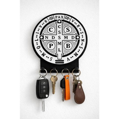 Porta-Chaves São Bento - Decorativo Religioso