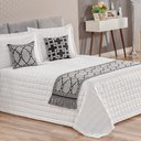 Ver imagem 1 de Peseira Grécia Cama Casal Queen 5pçs:Preto
