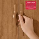 Ver imagem 4 de Armário Multiuso Sapateira Davi 2 Portas 4 Prateleiras MDP 50.4cm Amêndoa Clean