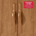 Ver imagem 6 de Armário Multiuso Sapateira Davi 2 Portas 4 Prateleiras MDP 50.4cm Amêndoa Clean