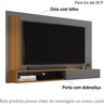 Painel Tv Smart Luxo até 50 P Math com Porta Cor Onix / Nature- Jm Casa Dos Moveis - 2