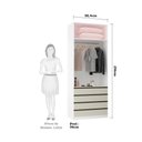 Ver imagem 3 de Guarda Roupa Solteiro 2 Portas 4 Gavetas 90cm Prime Luciane Móveis