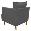 Ver imagem 5 de Poltrona Decorativa para Sala Recepção Escritório Consultório Reforçada Eliza Tecido Suede
