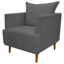 Ver imagem 3 de Poltrona Decorativa para Sala Recepção Escritório Consultório Reforçada Eliza Tecido Suede