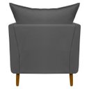 Ver imagem 6 de Poltrona Decorativa para Sala Recepção Escritório Consultório Reforçada Eliza Tecido Suede