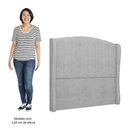 Ver imagem 5 de Cabeceira Casal King Cama Box 195cm Glenda I02 Bouclê Cinza - Mpozenato