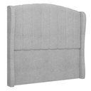 Ver imagem 1 de Cabeceira Casal King Cama Box 195cm Glenda I02 Bouclê Cinza - Mpozenato