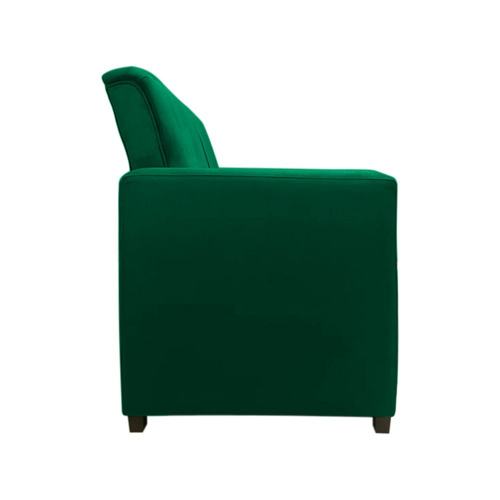 Sofá Namoradeira Pequeno 2 Lugares Imperial Suede:verde Militar - 3