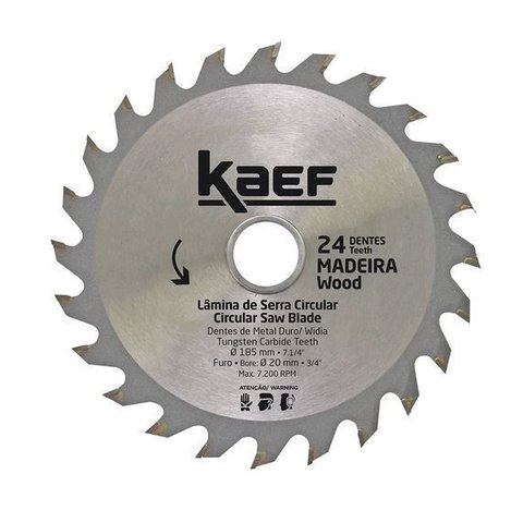 Serra Circular Madeira 185 Mm 24 Dentes Disco Widea Kaef