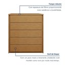 Ver imagem 5 de Cômoda 5 Gavetas 100% em Mdf Unique