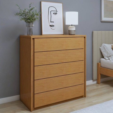 Cômoda 5 Gavetas 100% em MDF Unique