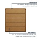 Ver imagem 6 de Cômoda 5 Gavetas 100% em MDF Unique