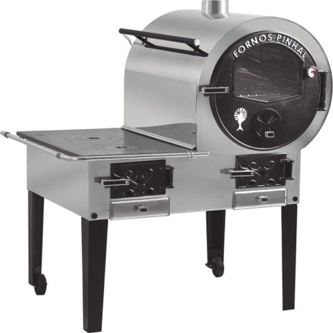 Forno Acoplado Inox com Isolação Fornos Pinhal Esquerdo
