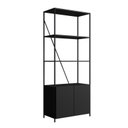 Ver imagem 1 de Estante Industrial 2 Portas Sw017 Preto