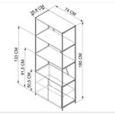 Ver imagem 3 de Estante Industrial 2 Portas Sw017 Preto