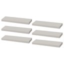 Ver imagem 2 de Kit 6 Prateleira Branca MDF 40 x 20cm Suporte Invisível
