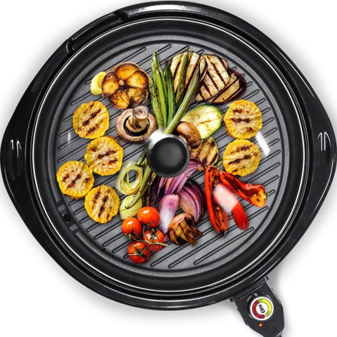 Elite Gourmet Emg-980b Grill Elétrico de Mesa 14", Preto
