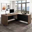 Ver imagem 2 de Mesa Tamburato Chefia - Nogal/preto 6221