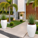 Ver imagem 2 de Vaso Vietnamita Fibra de Vidro Tóquio g 74cm Grande Plantas Branco