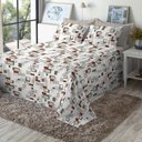 Ver imagem 2 de Jogo de Cama Casal 180 Fios Fiori - Samuel (7819)