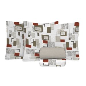 Jogo de Cama Casal 180 Fios Fiori - Samuel (7819)