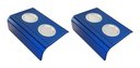 Ver imagem 1 de Kit 02 Esteira Decorativa Laqueada Sofá Alumínio Azul Bic