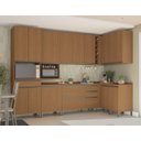 Ver imagem 1 de Armário de Cozinha Modulada Completa em L 19 Peças 3,09x1,38m 322 Maxxi Canela Kappesberg