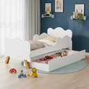 Ver imagem 1 de Cama Infantil Menino ou Menina com Auxiliar Multiuso - Muito Segura com Proteção Lateral