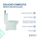 Ver imagem 5 de Kit Vaso Sanitário Com Caixa Acoplada e Lavatório Pratic - Sanit