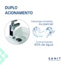 Ver imagem 4 de Kit Vaso Sanitário Com Caixa Acoplada e Lavatório Pratic - Sanit