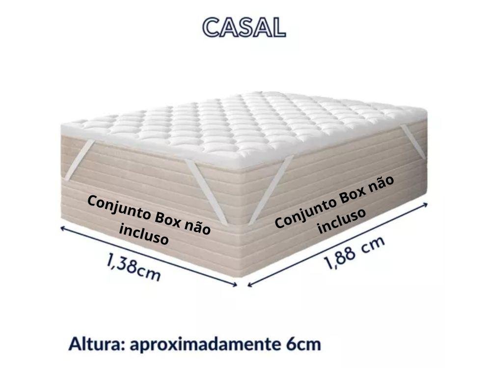 Pillow Top Casal Antialérgico Ortobom Protetor de Colchão - 3