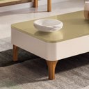 Ver imagem 4 de Mesa de Centro Sala Lissia 100 cm Organica Pés em Madeira Maciça H01- D'Rossi